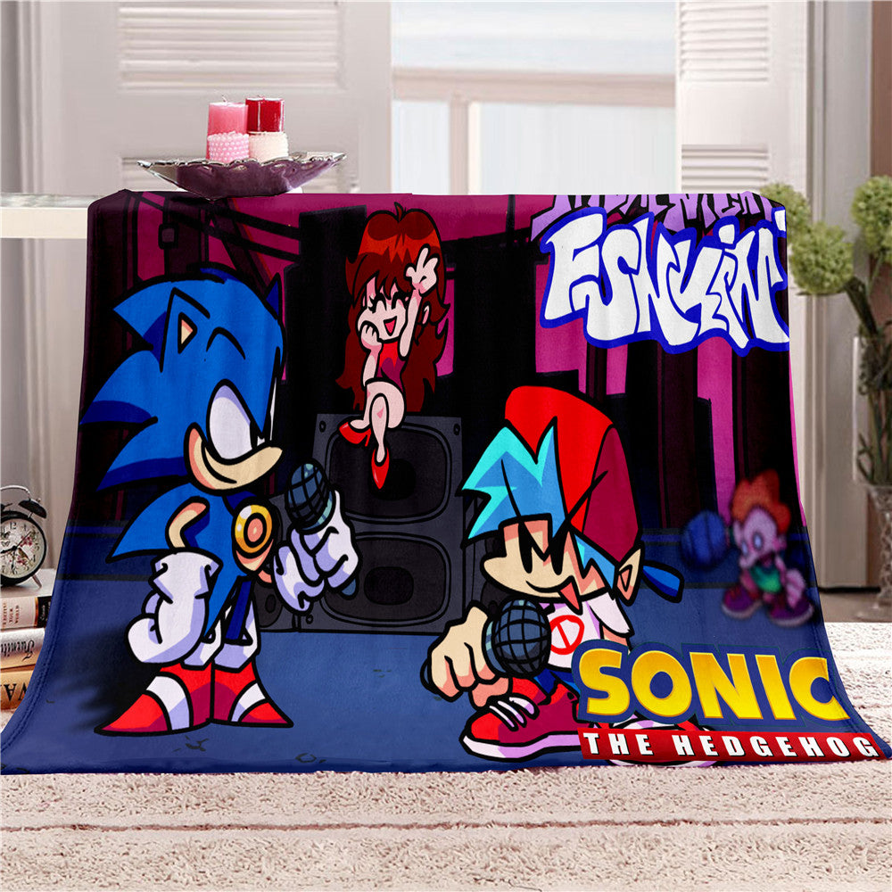 Friday Night Funkin 3D Printed Plush Blanket Flannel Fleece Throw
