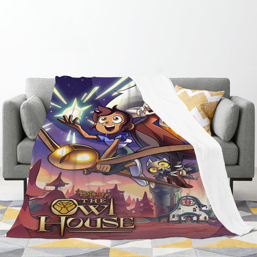 The Owl House 3D Printed Plush Blanket Flannel Fleece Throw Warm Gift for Kids Adults Home Office