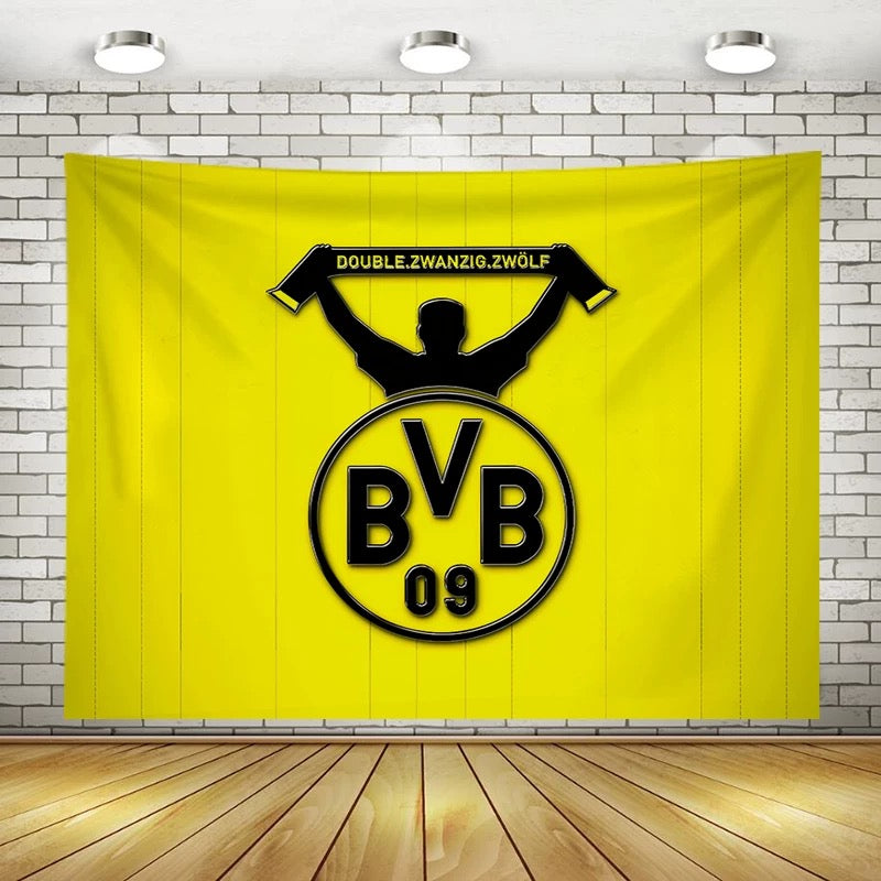 Borussia Dortmund Football Club Wall Decor Hanging Tapestry Home Bedroom Living Room Decoration Wall Decor