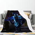 Blue Beetle 3D Printed Plush Blanket Flannel Fleece Throw Warm