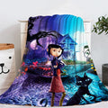 Coraline and the Secret Door 3D Printed Plush Blanket Flannel Fleece Throw