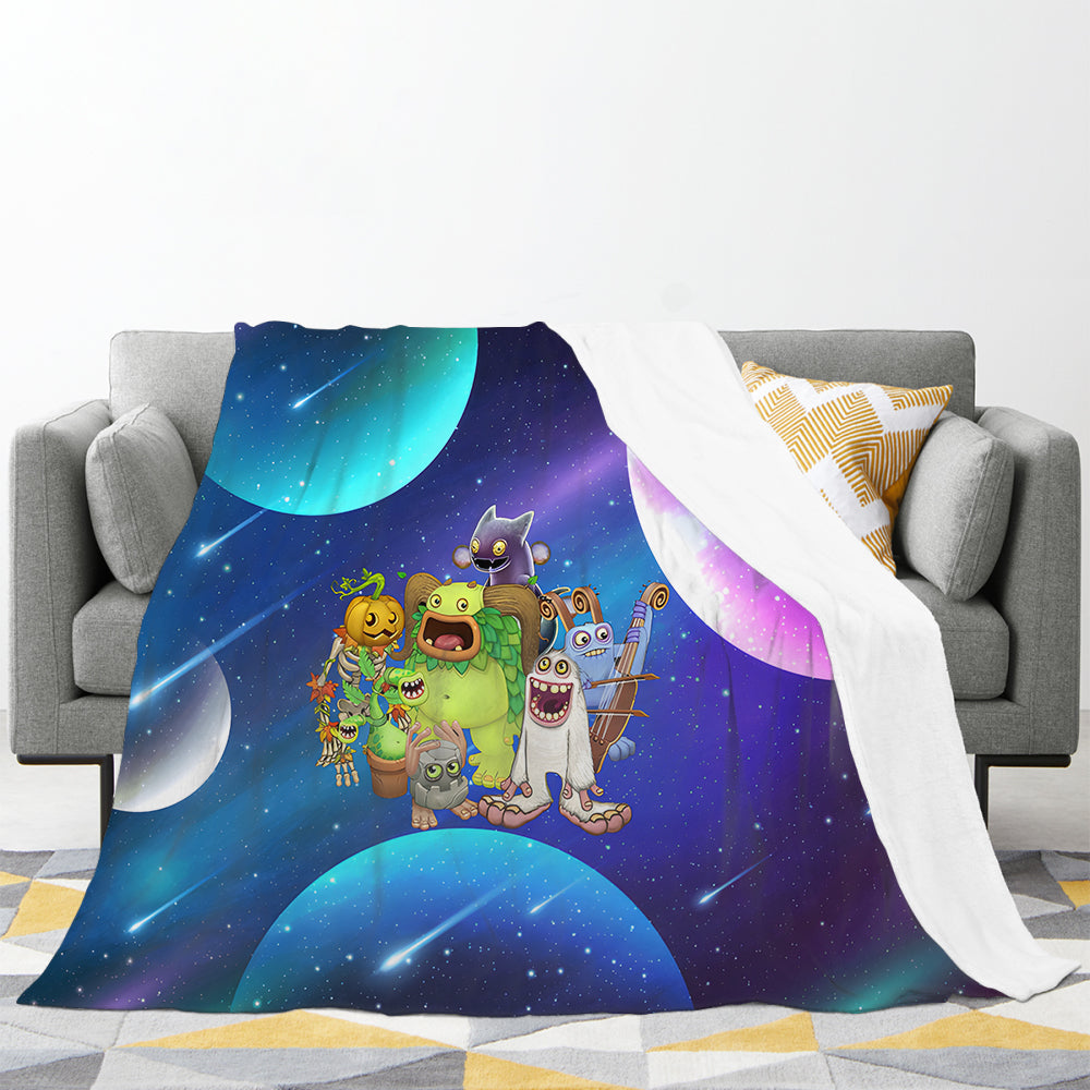 My Singing Monsters 3D Printed Plush Blanket Flannel Fleece Throw