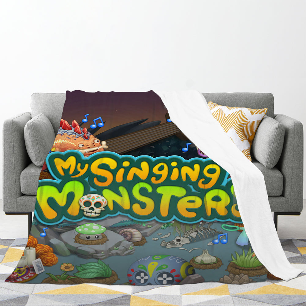 My Singing Monsters 3D Printed Plush Blanket Flannel Fleece Throw