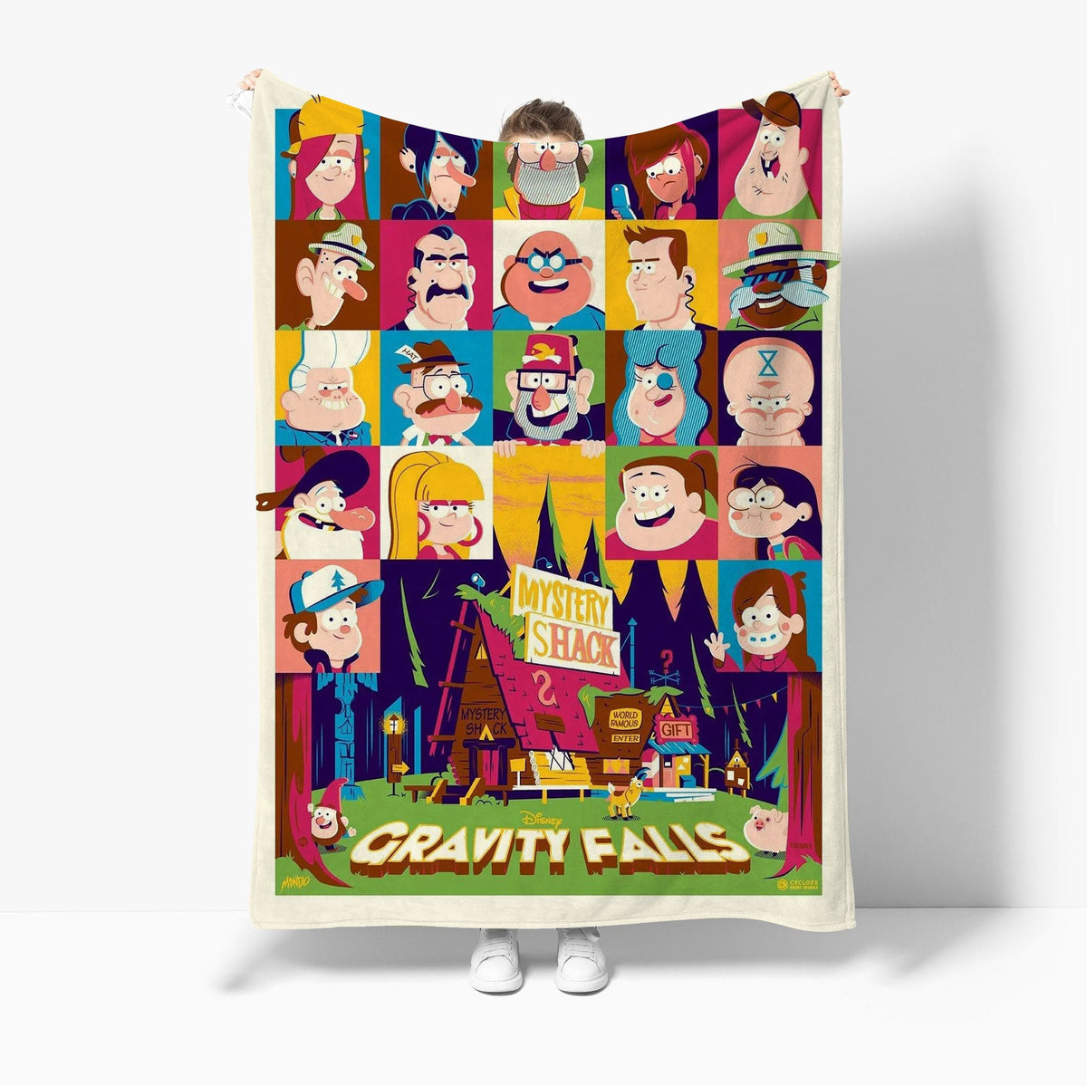 Gravity Fall #1 3D Printed Plush Blanket Flannel Fleece Throw
