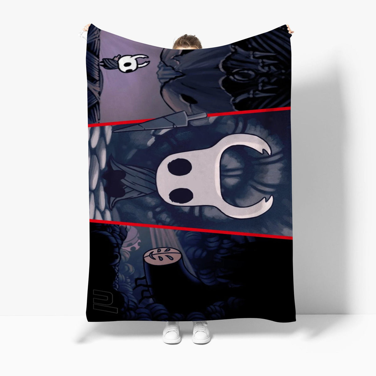 The Hollow Knight 3D Printed Plush Blanket Flannel Fleece Throw Warm Gift for Kids Adults Home Office