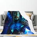 Blue Beetle 3D Printed Plush Blanket Flannel Fleece Throw Warm