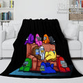 2026 NEW Among Us Soft Flannel Blanket Fleece Throw Blanket Bedding Sets
