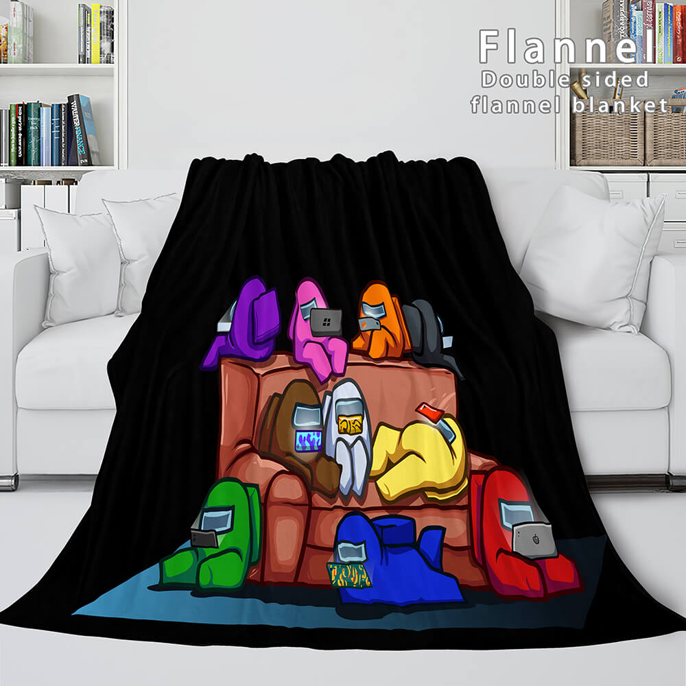 2026 NEW Among Us Soft Flannel Blanket Fleece Throw Blanket Bedding Sets