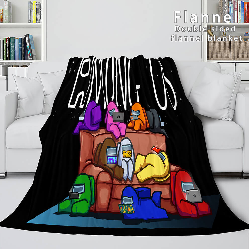 2026 NEW Among Us Soft Flannel Blanket Fleece Throw Blanket Bedding Sets