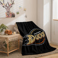 Anaheim Ducks Hockey Team Flannel Fleece Throw Blanket