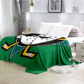 Anaheim Ducks Hockey Team Flannel Fleece Throw Blanket