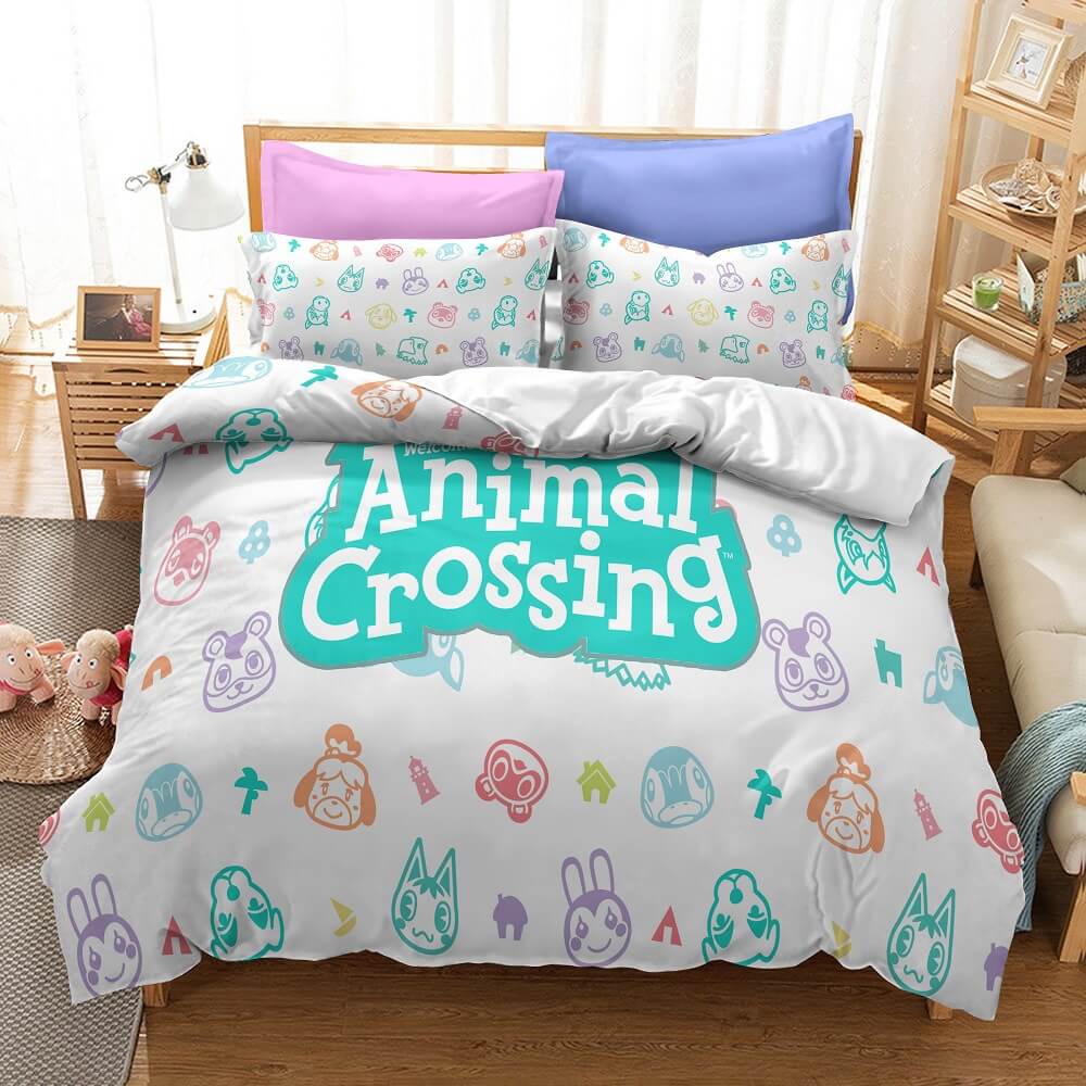 2026 NEW Animal Crossing Cosplay Bedding Set Duvet Cover Quilt Covers Bed Set
