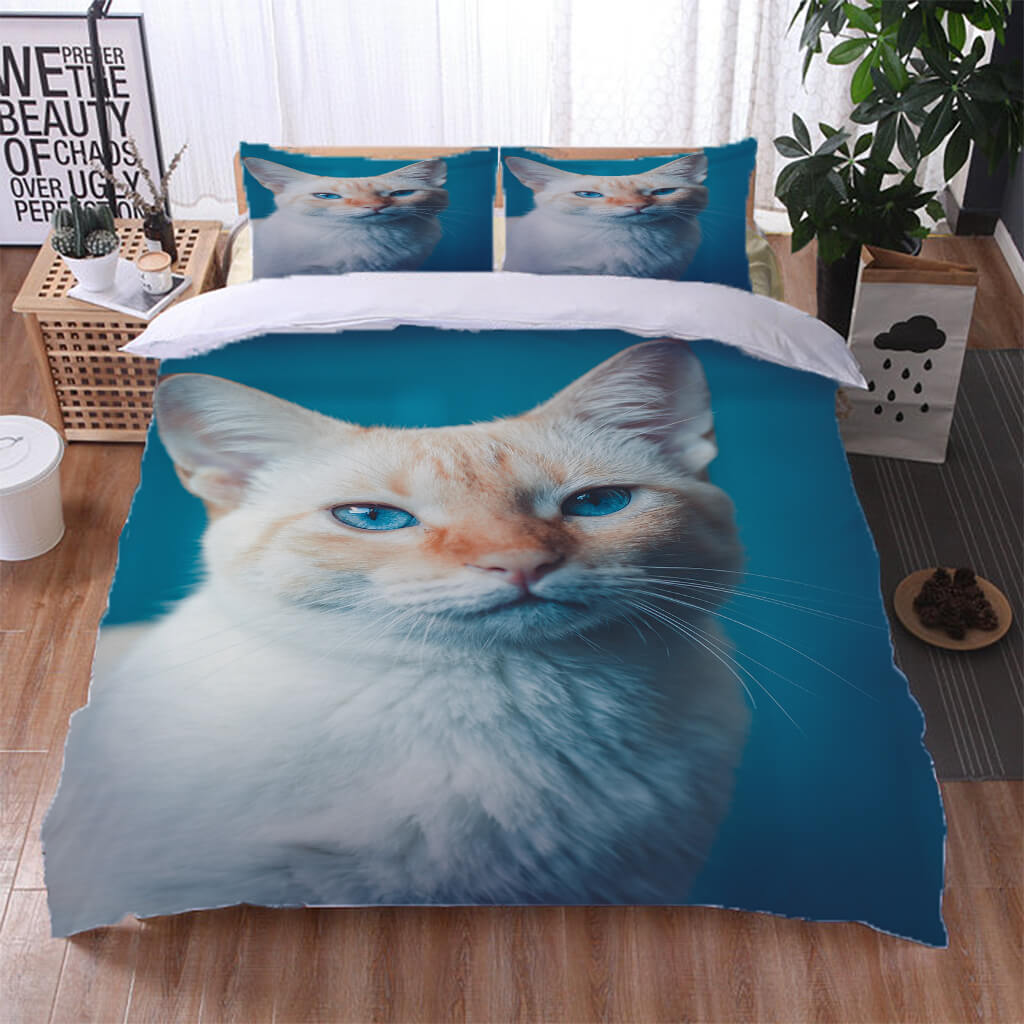 2026 NEW Animal Cute Cat Bedding Set Duvet Cover