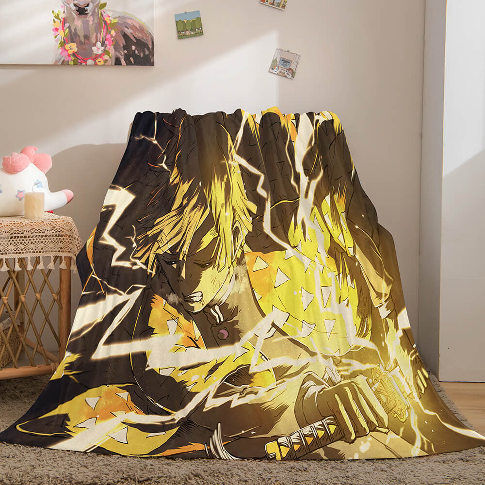 2026 NEW Anime Demon Slayer Flannel Fleece Throw Blanket