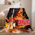 2026 NEW Anime Fairy Tail Flannel Caroset Throw Blanket