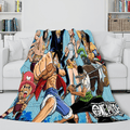 2026 NEW Anime One Piece Straw Hat Pirates Super Soft Flannel Throw Bed Blanket