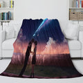 2026 NEW Anime Your Name Cosplay Flannel Blanket Throw