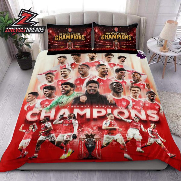 Arsenal After 22 Years Premier League Champions Season 2025-26 Bedding Set