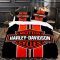 Harley Motor Duvet Cover Quilt Cover Pillowcase Bedding Set Bed Linen Home Bedroom Decor