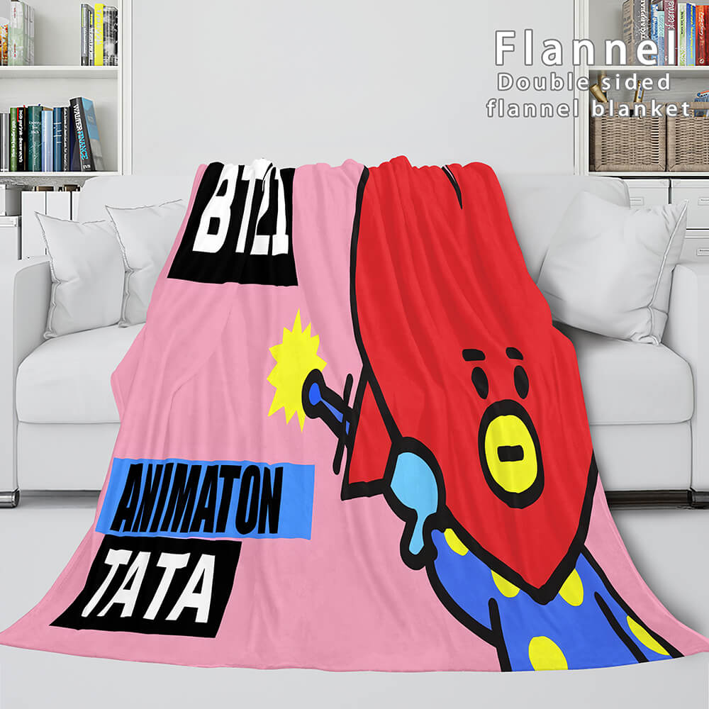 2026 NEW Rick and Morty Pattern Blanket Flannel Throw Room Decoration
