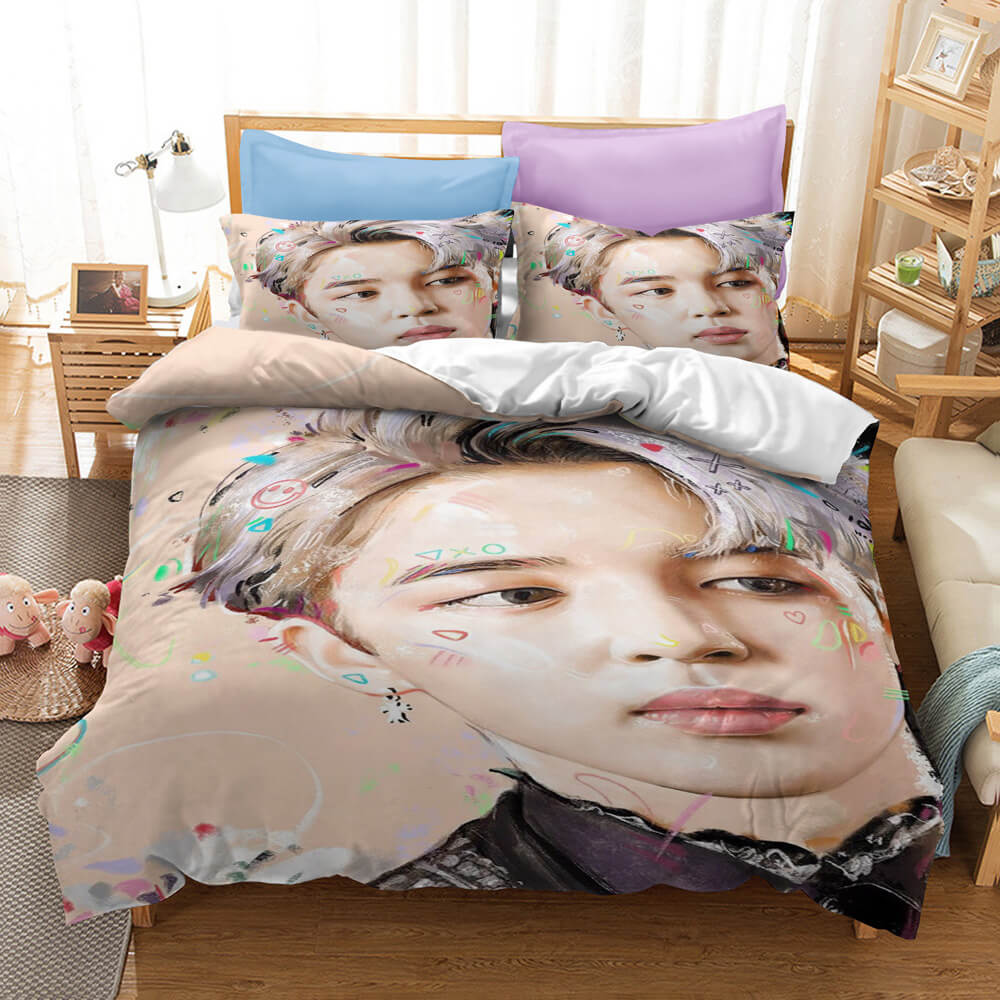 2026 NEW BTS Bangtan Boys Bedding Set Character Quilt Cover Without Filler