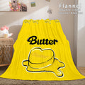 2026 NEW BTS Butter Cosplay Flannel Blanket Throw