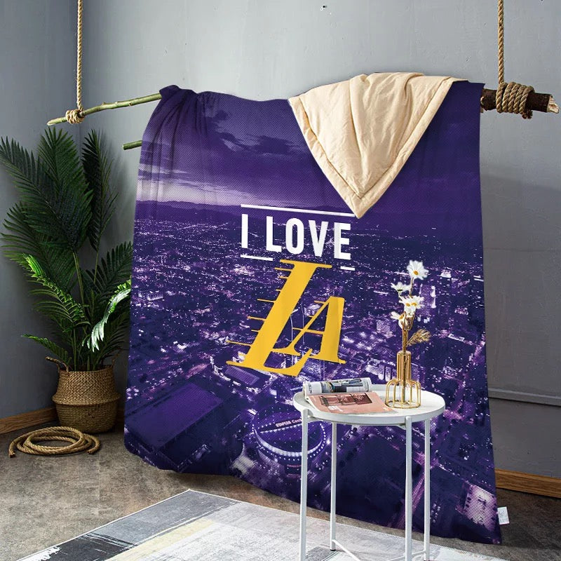 Black Mamba Basketball Kobe Quilt Blankets for Summer