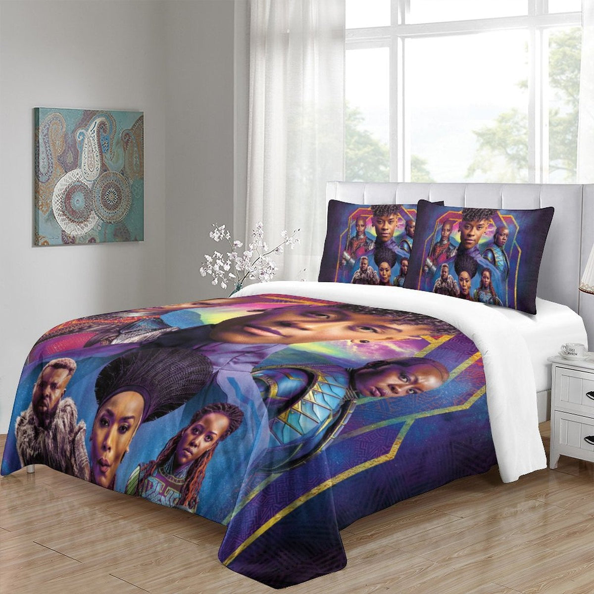 2026 NEW Black Panther Wakanda Forever Bedding Set Quilt Cover