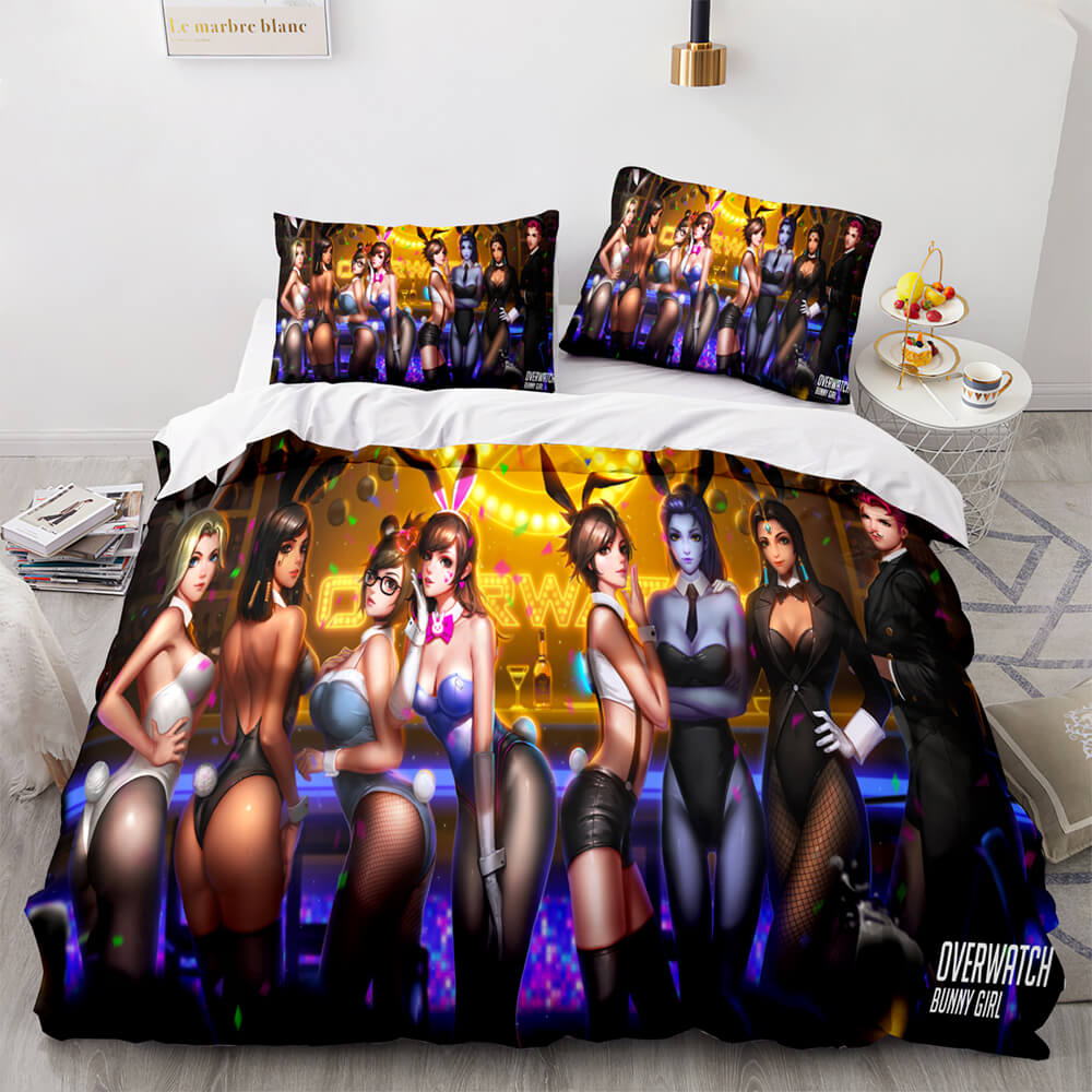 2026 NEW Blackwatch Mercy Overwatch Cosplay Bedding Set Quilt Covers Without Filler