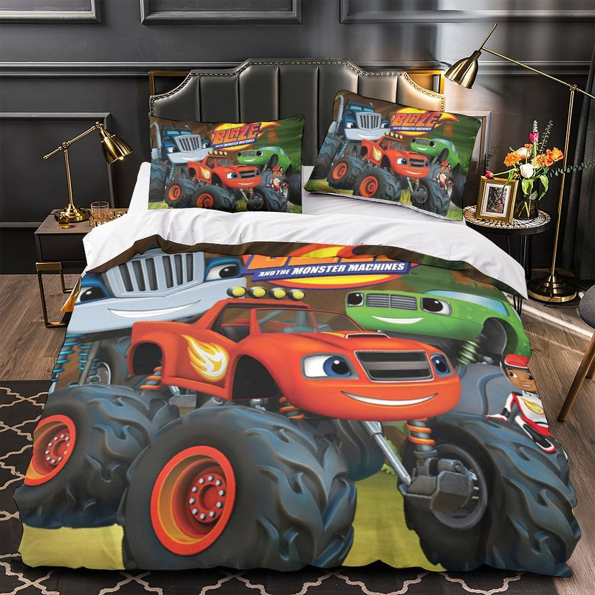 2026 NEW Blaze and the Monster Machines Bedding Set Quilt Duvet Cover Without Filler