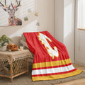 Calgary Flames Hockey Team Flannel Fleece Throw Blanket