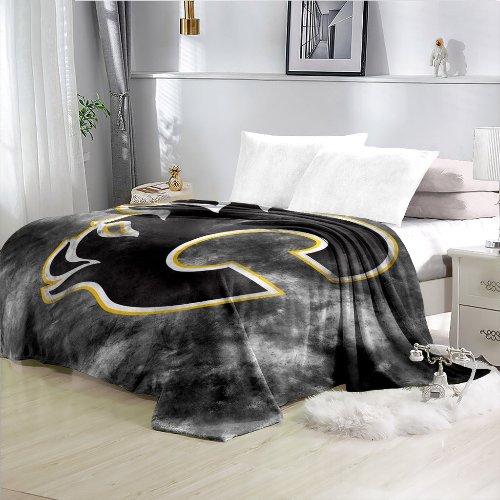 Calgary Flames Hockey Team Flannel Fleece Throw Blanket