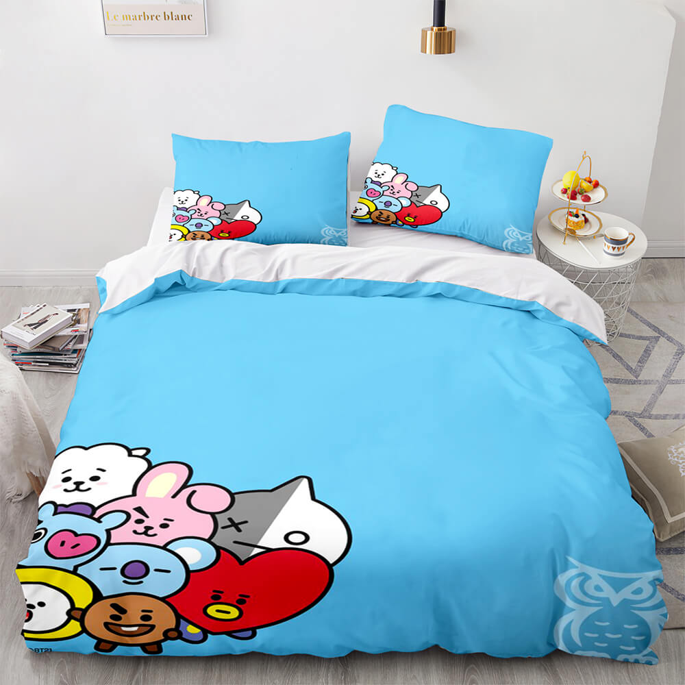 2026 NEW Cartoon BT21 BTS Butter Bedding Set Quilt Duvet Covers Bedding Sets