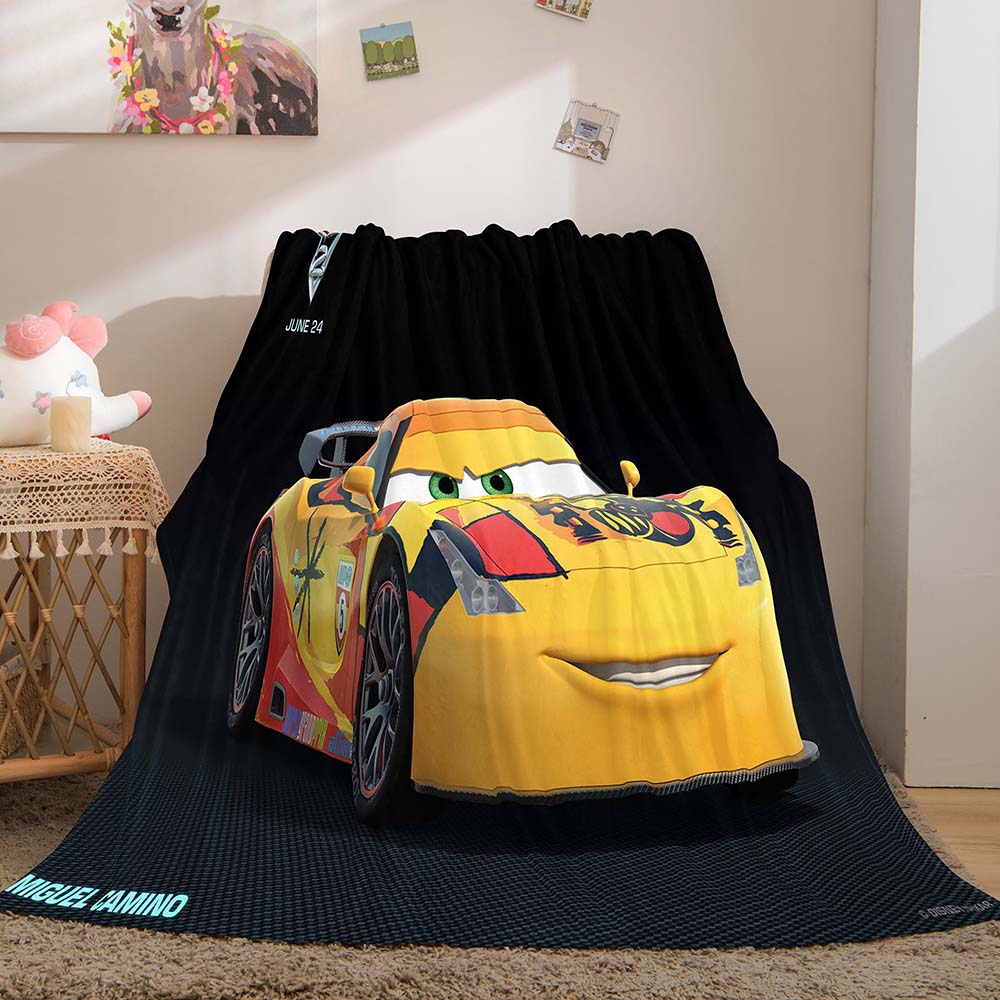 2026 NEW Cartoon Cars Blanket Flannel Throw Room Decoration