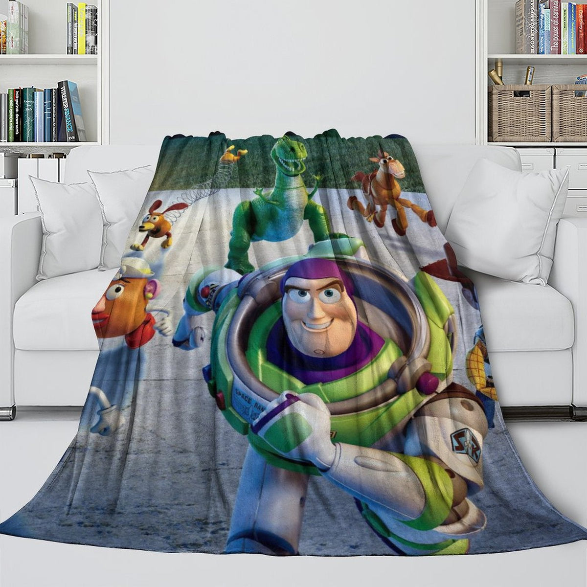 2026 NEW Cartoon Toy Story Blanket Flannel Fleece Throw Room Decoration