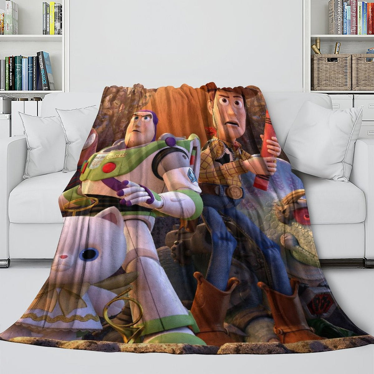 2026 NEW Cartoon Toy Story Blanket Flannel Fleece Throw Room Decoration