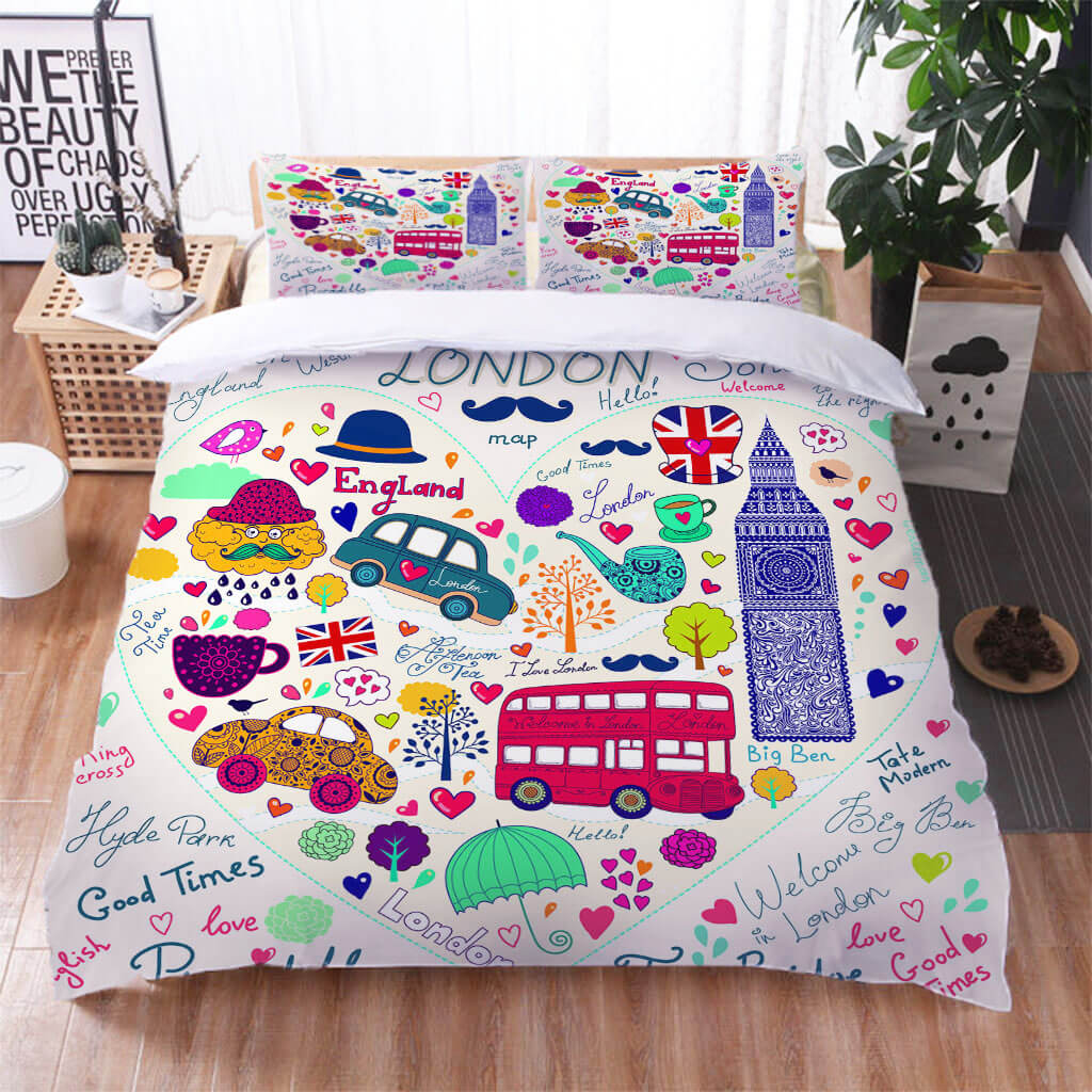 2026 NEW Cartoon Truck Bedding Set Quilt Cover Without Filler