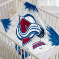 Colorado Avalanche Hockey Team Flannel Fleece Throw Blanket