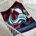 Colorado Avalanche Hockey Team Flannel Fleece Throw Blanket