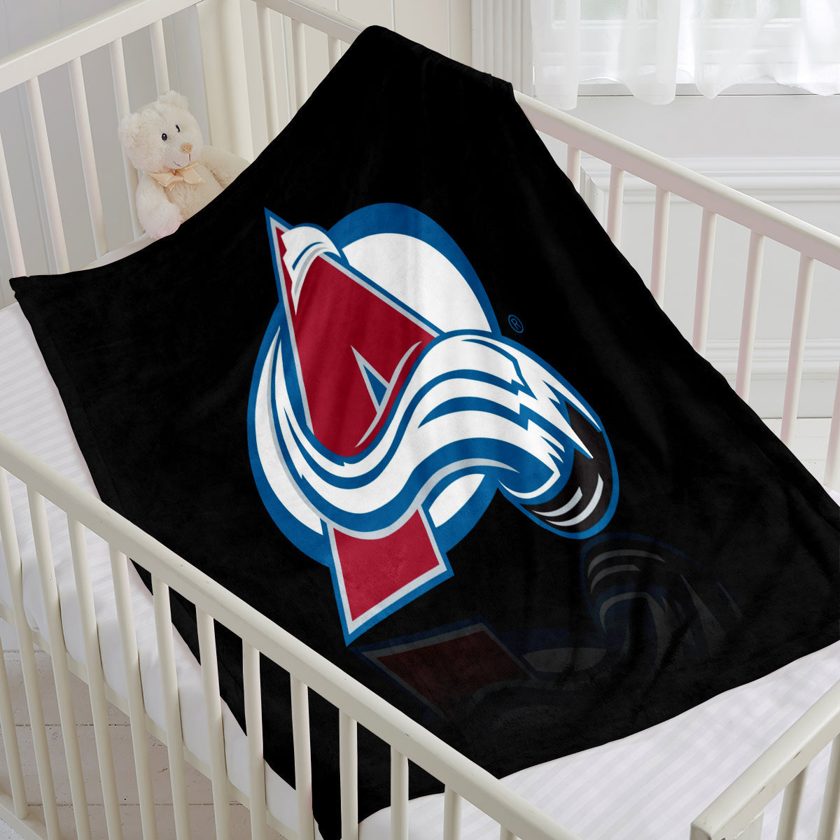 Colorado Avalanche Hockey Team Flannel Fleece Throw Blanket