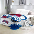 Colorado Avalanche Hockey Team Flannel Fleece Throw Blanket