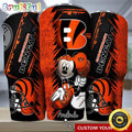 Custom Name NFL Cincinnati Bengals Tumbler Mickey Tumbler Art For Sports Fan