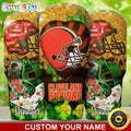 Custom Name NFL Cleveland Browns Tumbler Nfl Patricks Day Tumbler