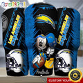 Custom Name NFL Los Angeles Chargers Tumbler Mickey Tumbler Art For Sports Fan