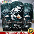 Custom Name NFL Philadelphia Eagles Tumbler Mickey Mouse Tumbler For Football Fans