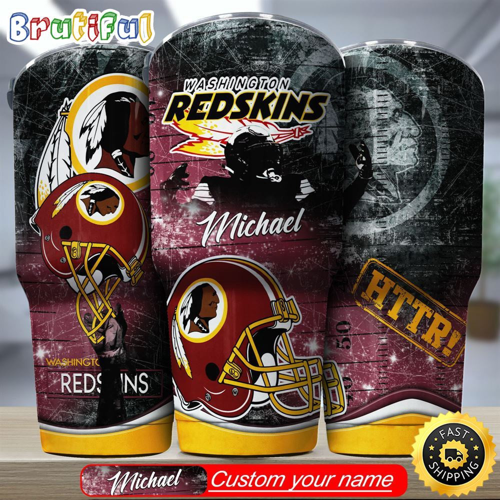 Custom Name NFL Washington Commanders Tumbler Great Gift For Sports Fan