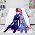 2026 NEW DARLING in the FRANXX Cosplay Flannel Blanket Throw