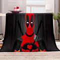 2026 NEW Deadpool Pattern Blanket Flannel Throw Room Decoration