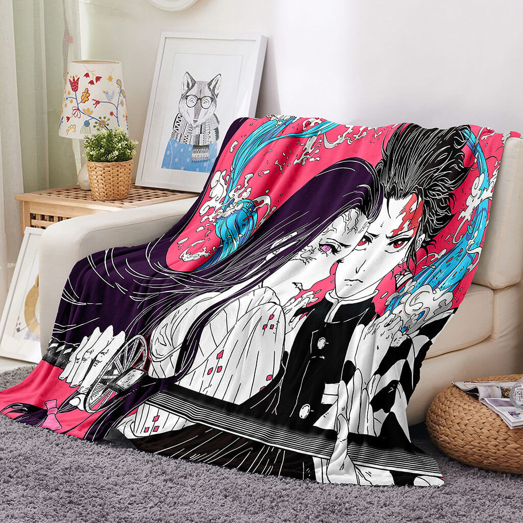 2026 NEW Demon Slayer Blanket Flannel Throw Room Decoration