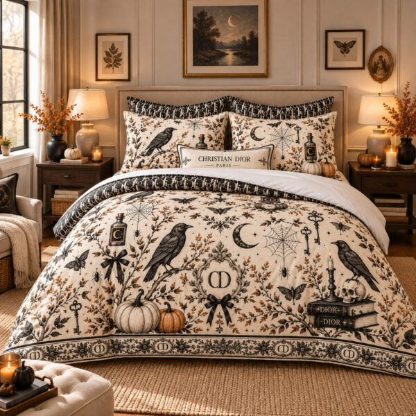 Dior Halloween Luxury Bedding Set V18